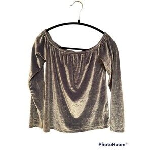 Anthropologie Silence + Noise Blue/Gray Valor Top. Sz.M